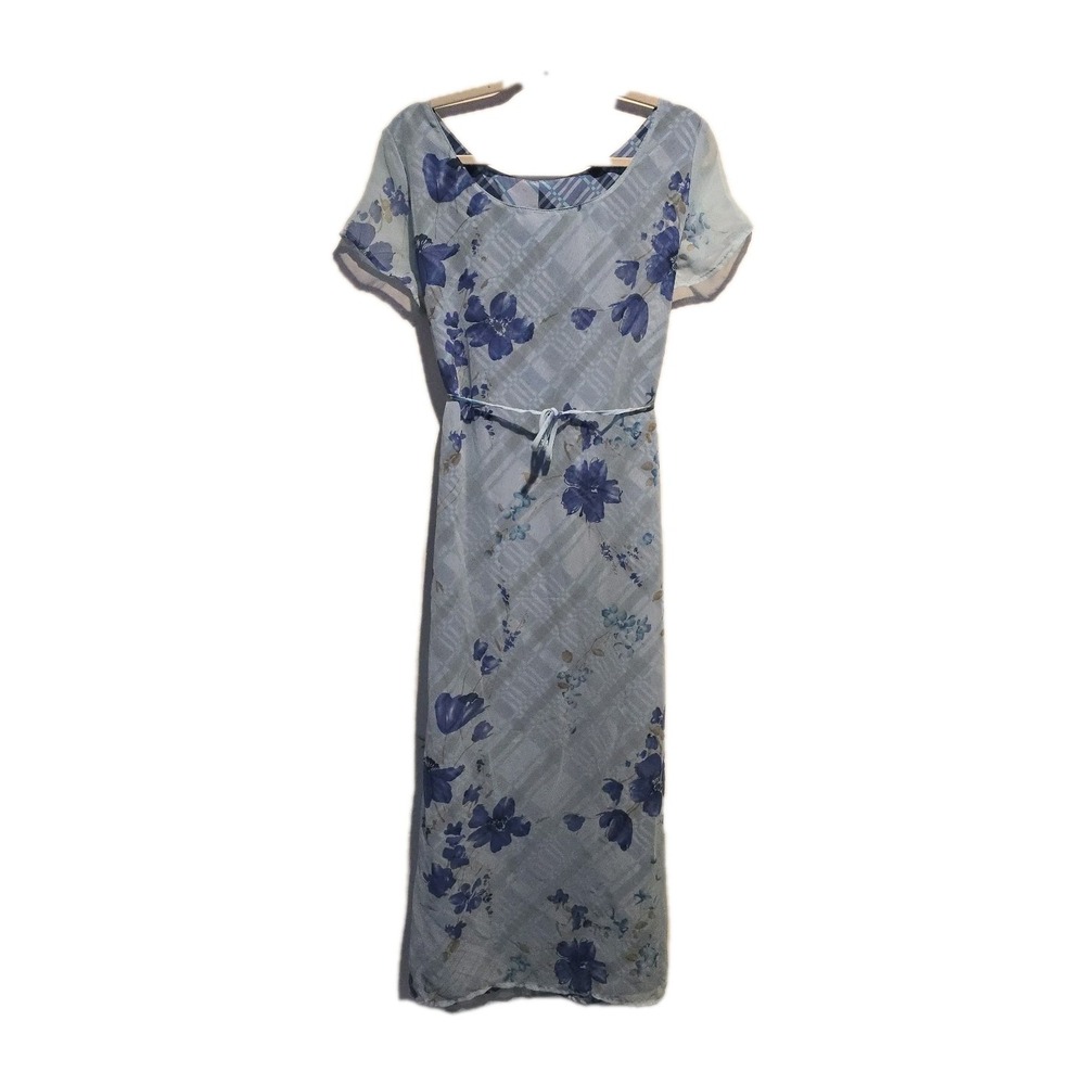 Giorgio Fiorlini Collection Floral Shift Dress Size‎ 13/14 Y2K Butterfly Vintage